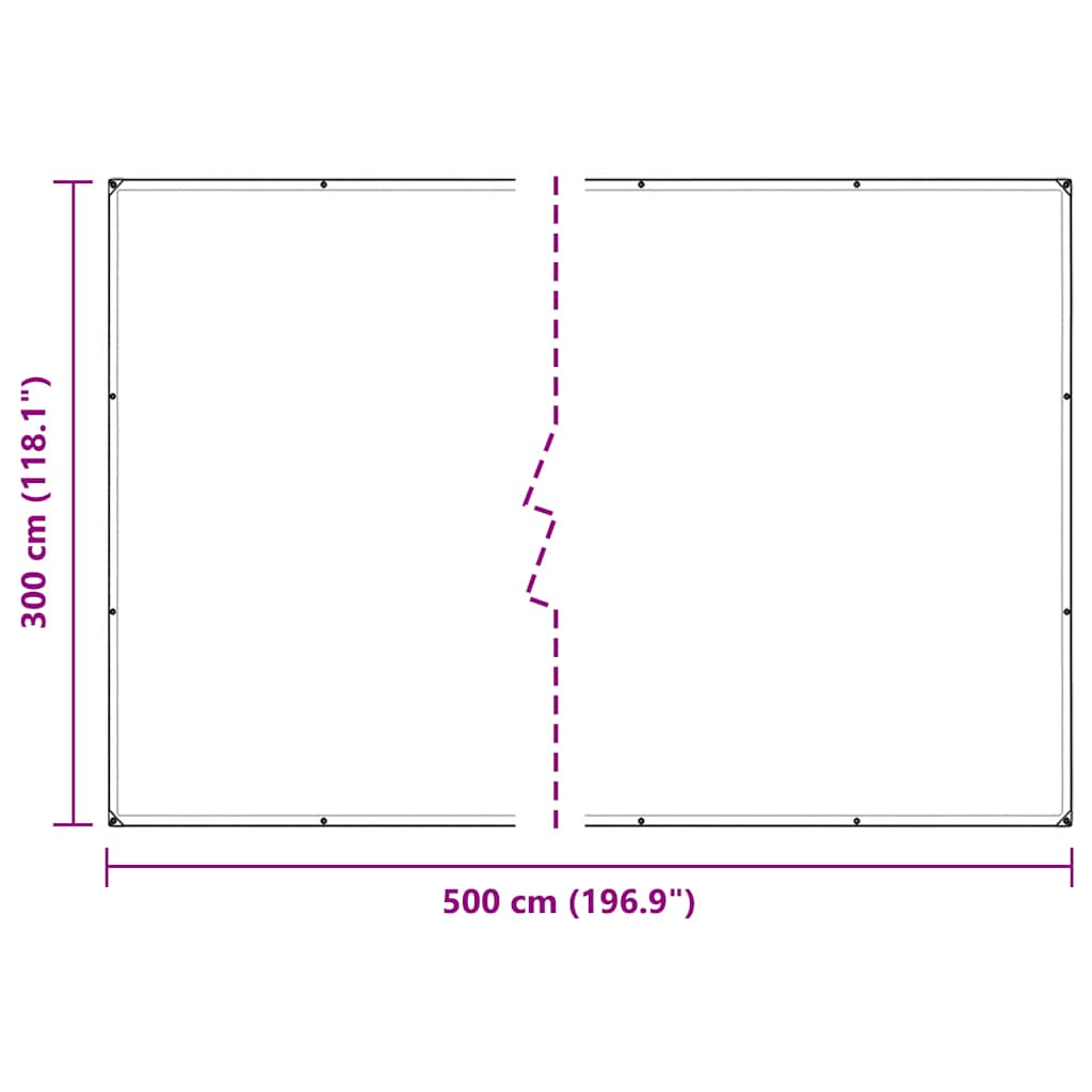 Κάλυμμα φυτών με οπές 3x5 m PVC