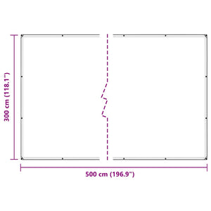 Κάλυμμα φυτών με οπές 3x5 m PVC