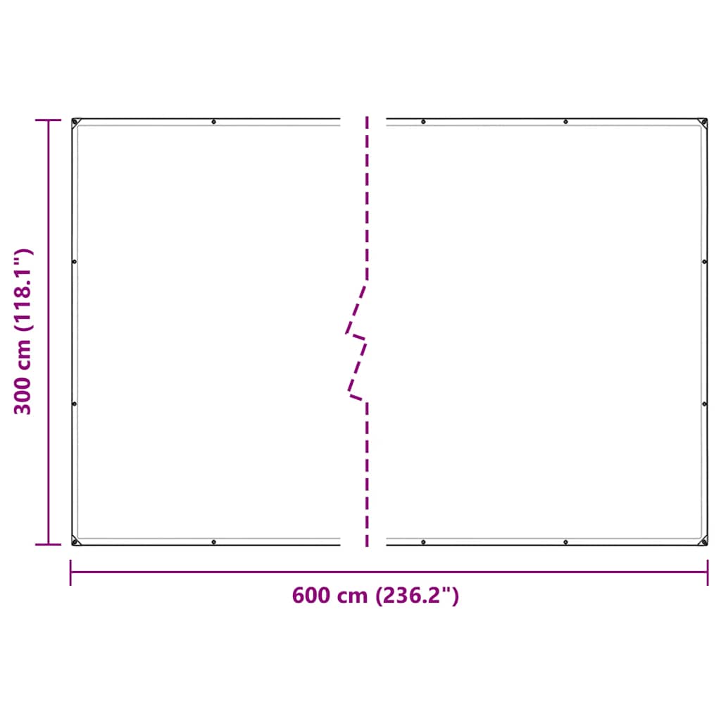 Κάλυμμα φυτών με οπές 3x6 m PVC