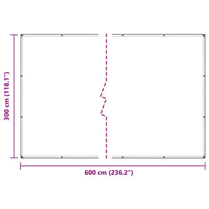 Κάλυμμα φυτών με οπές 3x6 m PVC