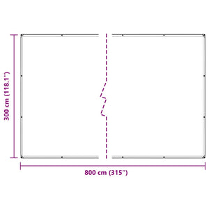 Κάλυμμα φυτών με οπές 3x8 m PVC