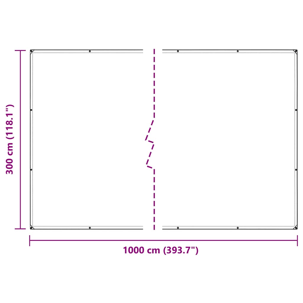 Κάλυμμα φυτών με οπές 3x10 m PVC