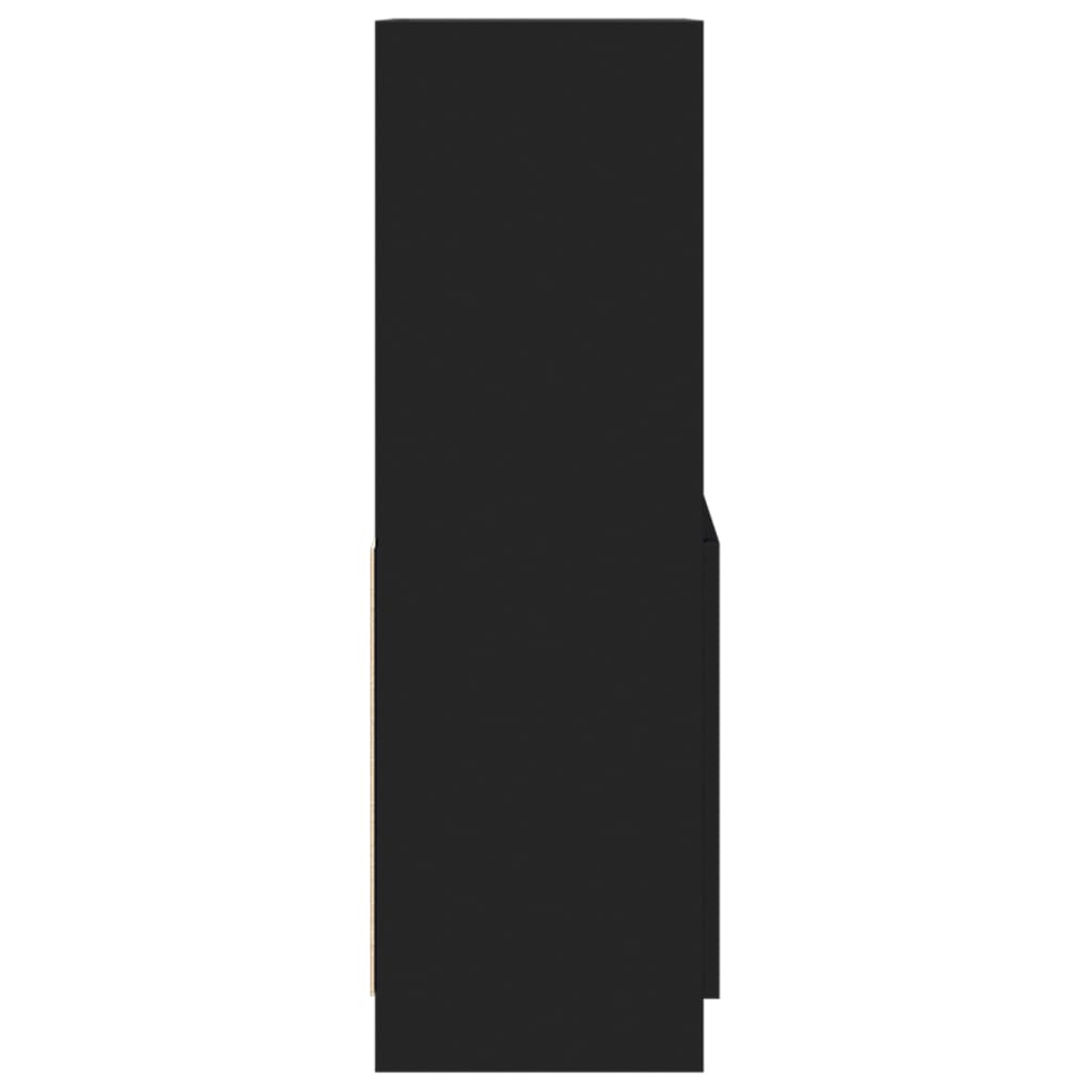 Ντουλάπι Μαύρο 63x33x100 εκ. από Επεξεργασμένο Ξύλο