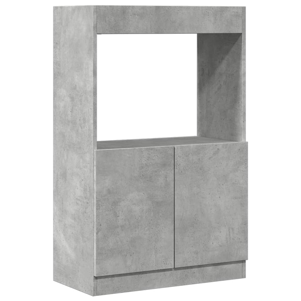 Ντουλάπι Γκρι Σκυρ. 63x33x100 εκ. από Επεξεργασμένο Ξύλο - Pakobazaar