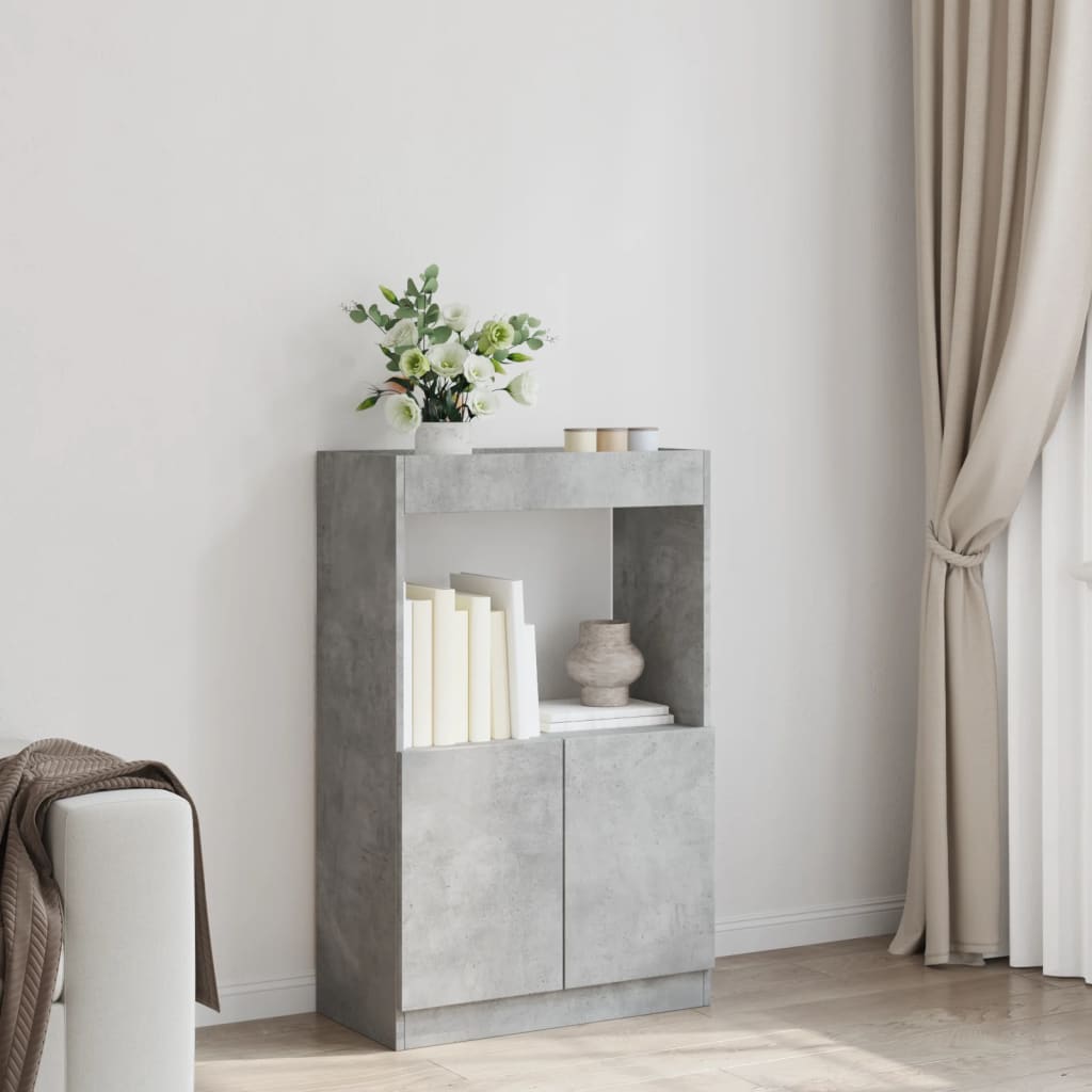 Ντουλάπι Γκρι Σκυρ. 63x33x100 εκ. από Επεξεργασμένο Ξύλο - Pakobazaar