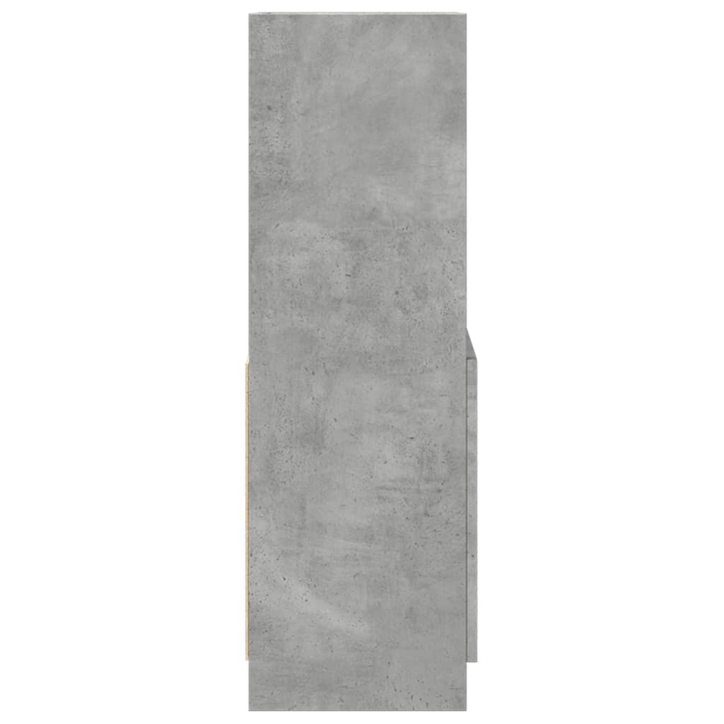 Ντουλάπι Γκρι Σκυρ. 63x33x100 εκ. από Επεξεργασμένο Ξύλο - Pakobazaar