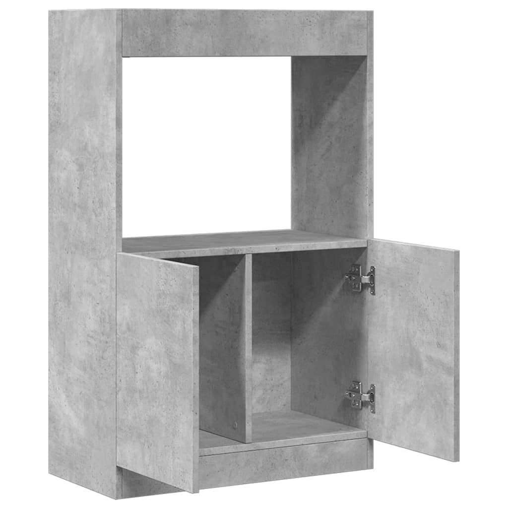 Ντουλάπι Γκρι Σκυρ. 63x33x100 εκ. από Επεξεργασμένο Ξύλο - Pakobazaar