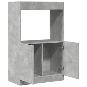 Ντουλάπι Γκρι Σκυρ. 63x33x100 εκ. από Επεξεργασμένο Ξύλο - Pakobazaar