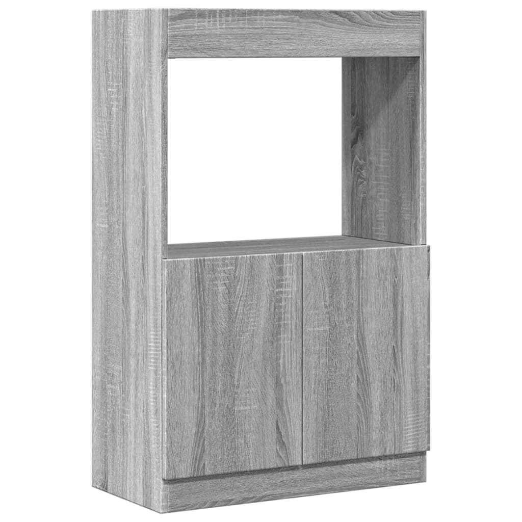 Ντουλάπι Γκρι Sonoma 63x33x100 εκ. από Επεξεργασμένο Ξύλο