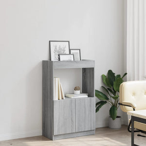 Ντουλάπι Γκρι Sonoma 63x33x100 εκ. από Επεξεργασμένο Ξύλο