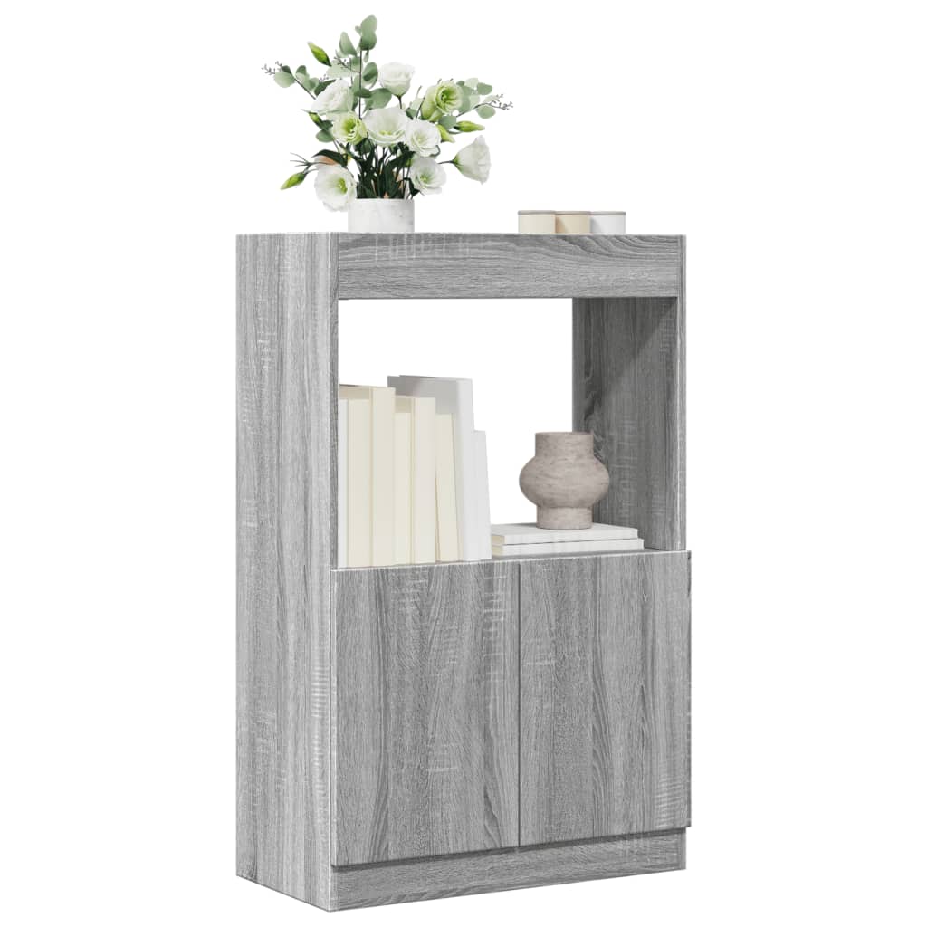 Ντουλάπι Γκρι Sonoma 63x33x100 εκ. από Επεξεργασμένο Ξύλο