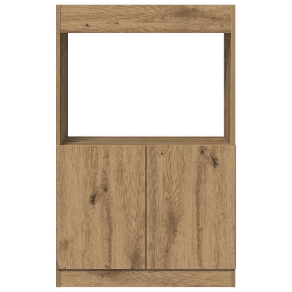 Ντουλάπι Αρτισιανή Δρυς 63x33x100 εκ. από Επεξεργασμένο Ξύλο