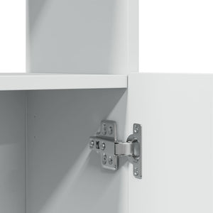 Ντουλάπι Λευκό 63x33x140 εκ. από Επεξεργασμένο Ξύλο - Pakobazaar