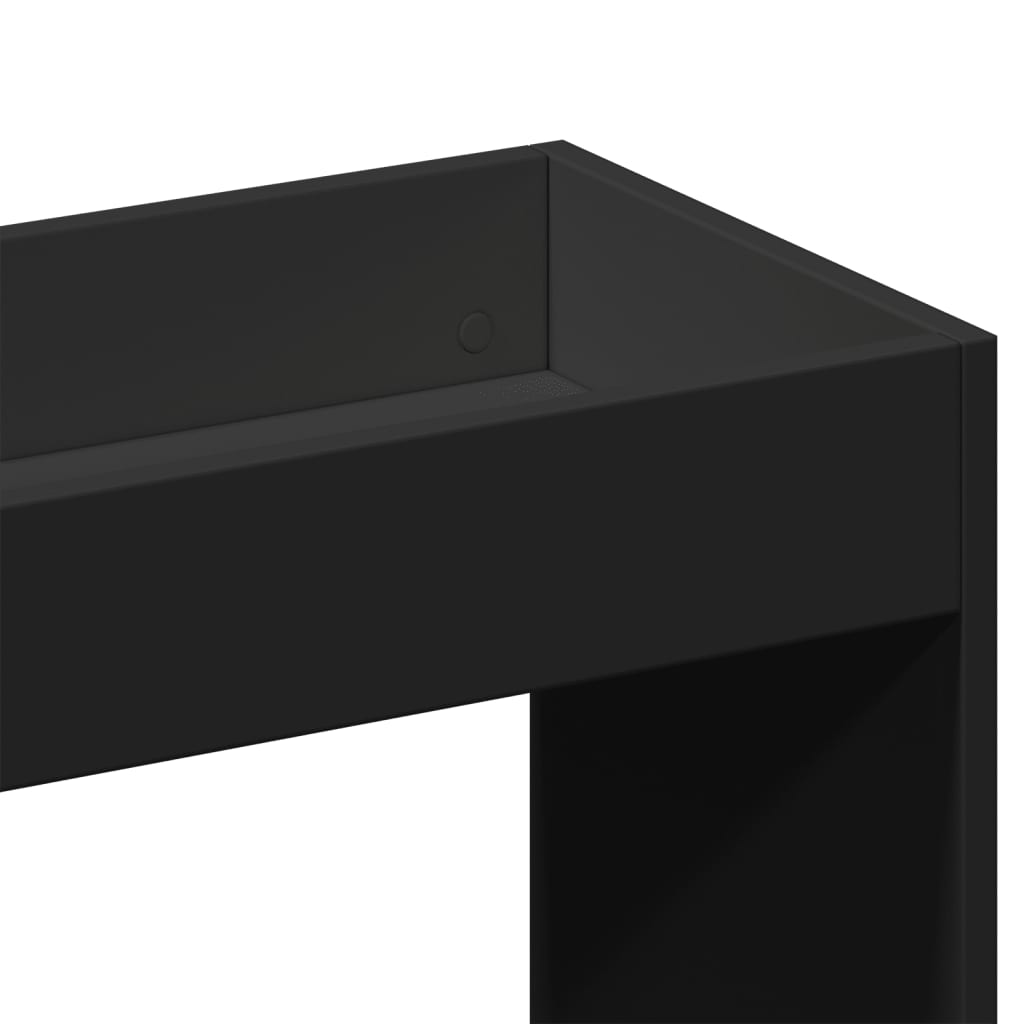 Ντουλάπι Μαύρο 63x33x140 εκ. από Επεξεργασμένο Ξύλο