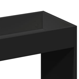 Ντουλάπι Μαύρο 63x33x140 εκ. από Επεξεργασμένο Ξύλο