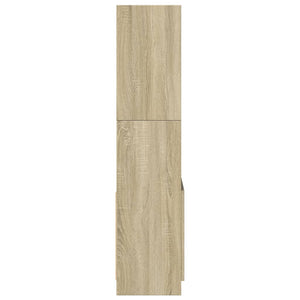 Ντουλάπι Sonoma Δρυς 63x33x140 εκ. από Επεξεργασμένο Ξύλο - Pakobazaar