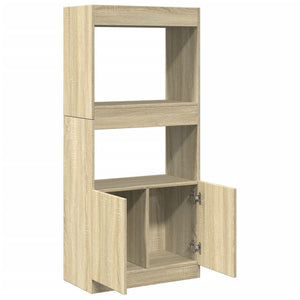 Ντουλάπι Sonoma Δρυς 63x33x140 εκ. από Επεξεργασμένο Ξύλο - Pakobazaar