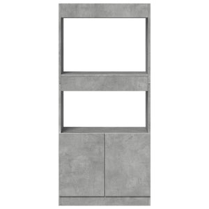 Ντουλάπι Γκρι Σκυρ. 63x33x140 εκ. από Επεξεργασμένο Ξύλο