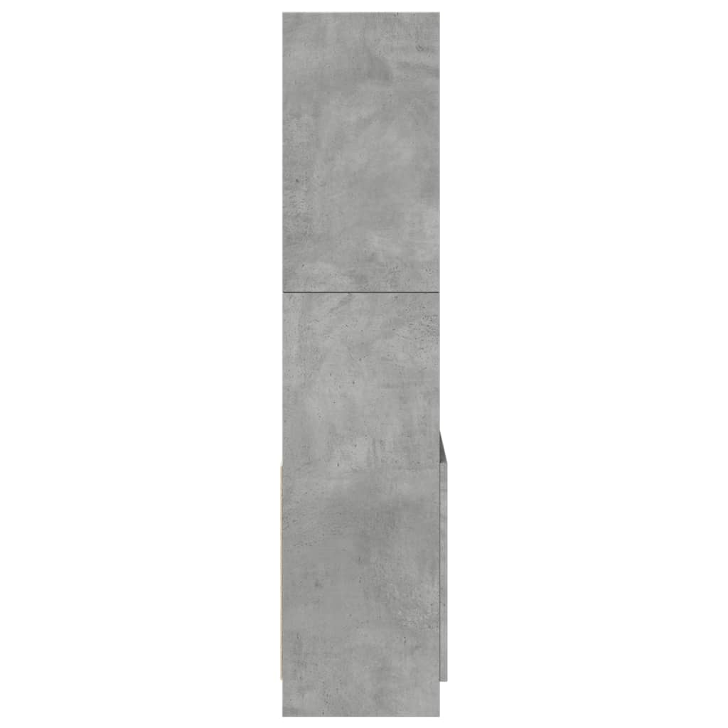 Ντουλάπι Γκρι Σκυρ. 63x33x140 εκ. από Επεξεργασμένο Ξύλο