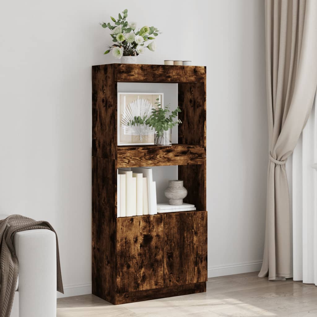 Ντουλάπι Καπνιστή Δρυς 63x33x140 εκ. από Επεξεργασμένο Ξύλο