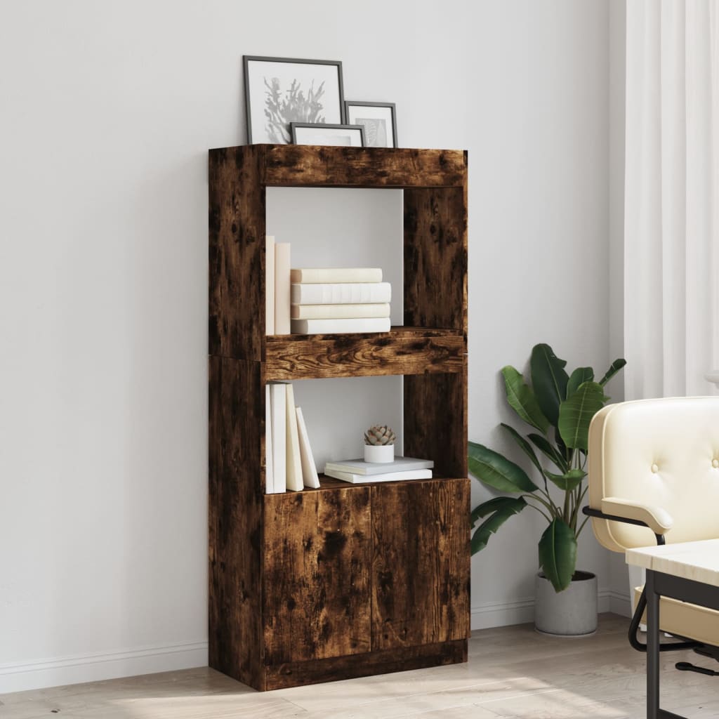Ντουλάπι Καπνιστή Δρυς 63x33x140 εκ. από Επεξεργασμένο Ξύλο