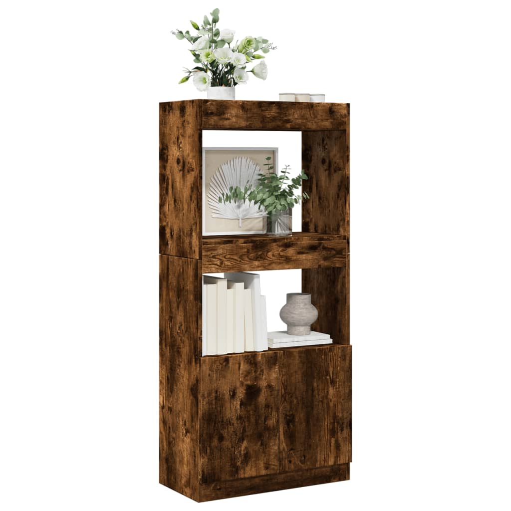 Ντουλάπι Καπνιστή Δρυς 63x33x140 εκ. από Επεξεργασμένο Ξύλο