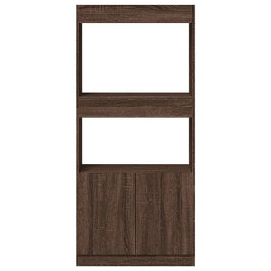 Ντουλάπι Καφέ Δρυς 63x33x140 εκ. από Επεξεργασμένο Ξύλο - Pakobazaar