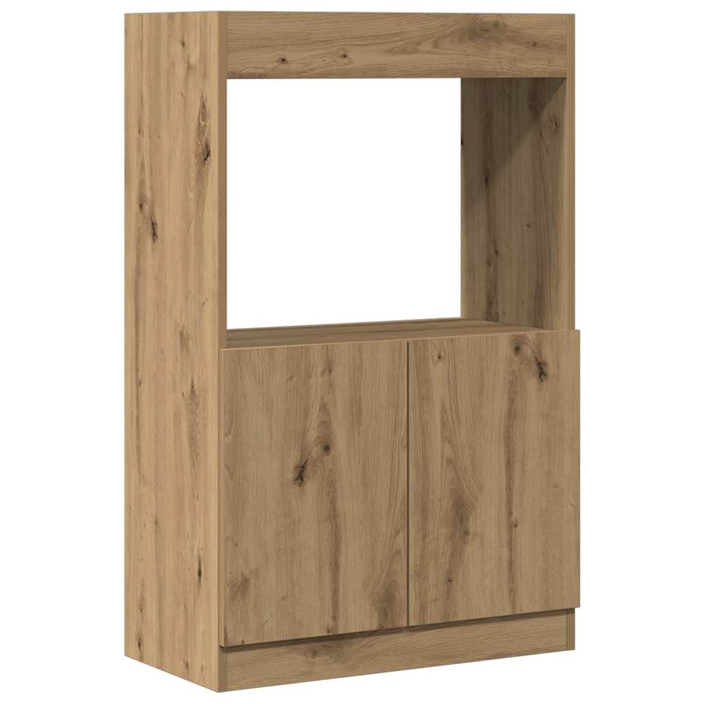 Ντουλάπι Αρτισιανή Δρυς 63x33x140 εκ. από Επεξεργασμένο Ξύλο