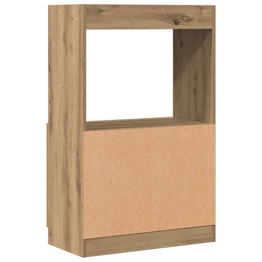 Ντουλάπι Αρτισιανή Δρυς 63x33x140 εκ. από Επεξεργασμένο Ξύλο