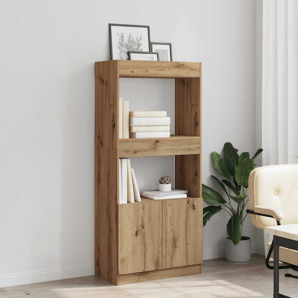 Ντουλάπι Αρτισιανή Δρυς 63x33x140 εκ. από Επεξεργασμένο Ξύλο