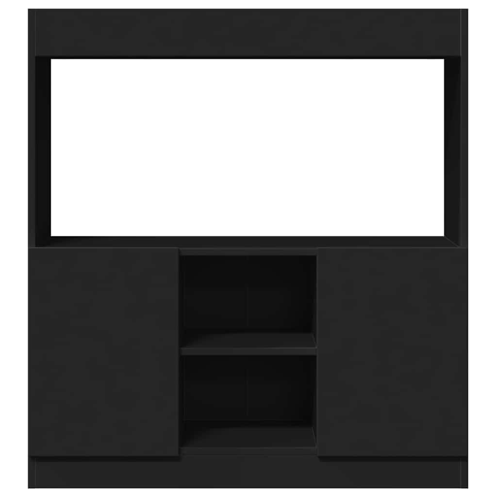 Ντουλάπι Μαύρο 92x33x100 εκ. από Επεξεργασμένο Ξύλο