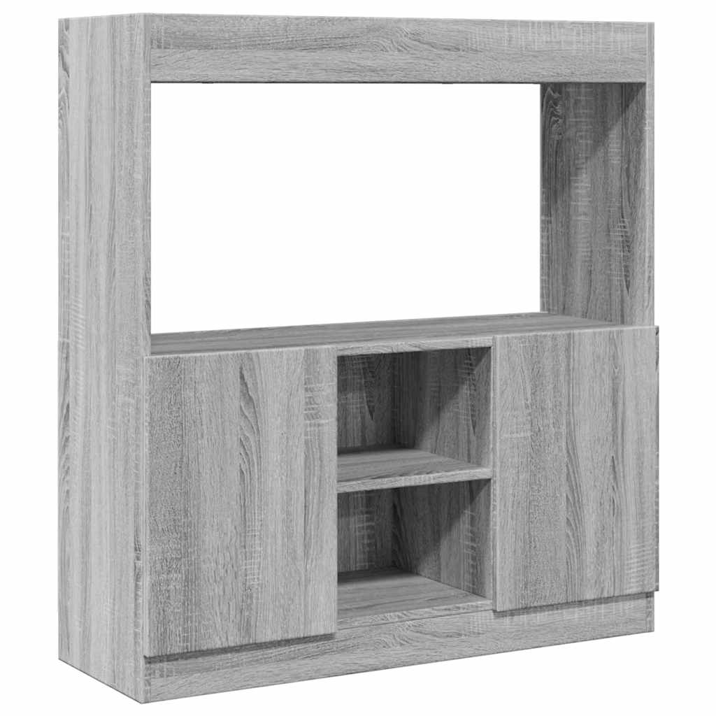 Ντουλάπι Γκρι Sonoma 92x33x100 εκ. από Επεξεργασμένο Ξύλο