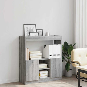 Ντουλάπι Γκρι Sonoma 92x33x100 εκ. από Επεξεργασμένο Ξύλο