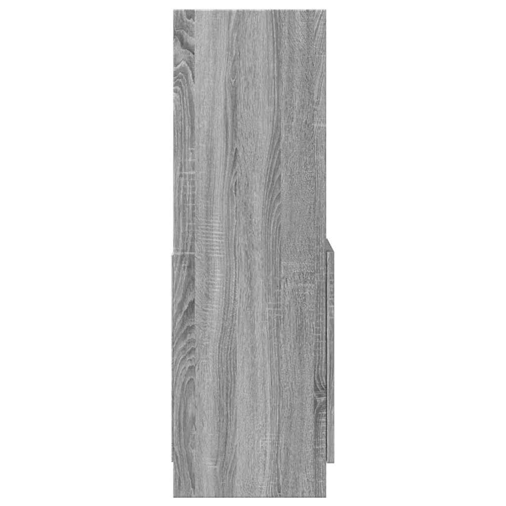 Ντουλάπι Γκρι Sonoma 92x33x100 εκ. από Επεξεργασμένο Ξύλο