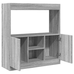 Ντουλάπι Γκρι Sonoma 92x33x100 εκ. από Επεξεργασμένο Ξύλο
