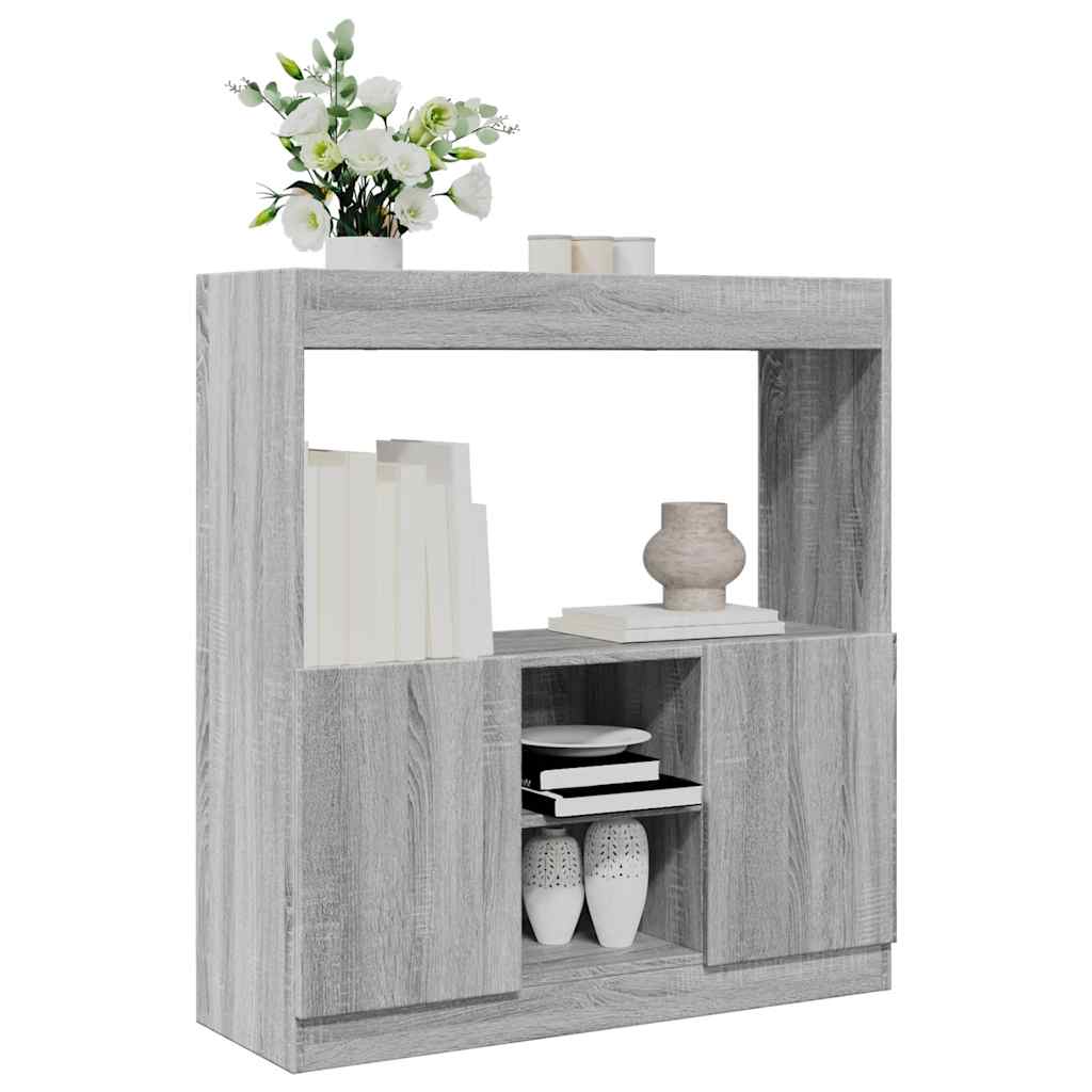 Ντουλάπι Γκρι Sonoma 92x33x100 εκ. από Επεξεργασμένο Ξύλο