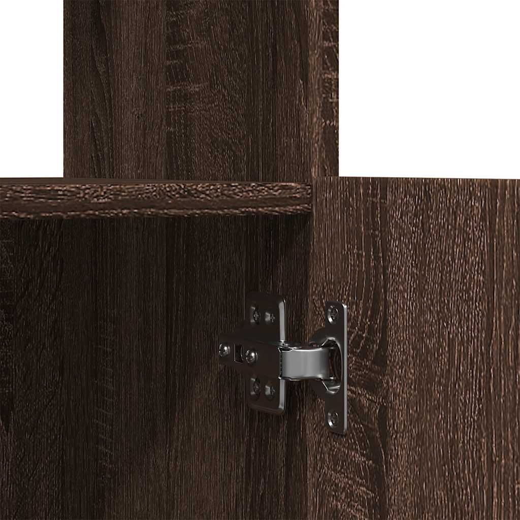 Ντουλάπι Καφέ Δρυς 92 x 33 x 100 εκ. από Επεξεργασμένο Ξύλο