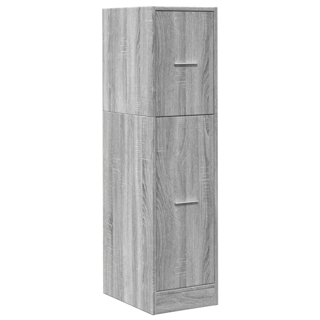 Συρταριέρα Γενικής Χρήσης Γκρι Sonoma 30x41x118 εκ. Επεξ. Ξύλο