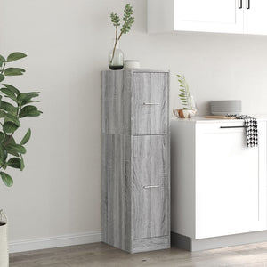 Συρταριέρα Γενικής Χρήσης Γκρι Sonoma 30x41x118 εκ. Επεξ. Ξύλο