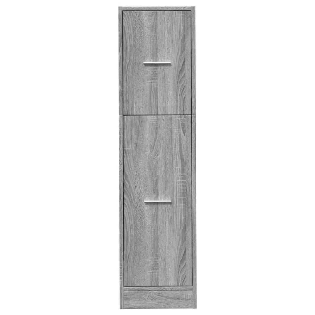 Συρταριέρα Γενικής Χρήσης Γκρι Sonoma 30x41x118 εκ. Επεξ. Ξύλο