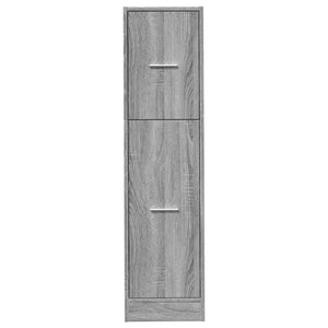 Συρταριέρα Γενικής Χρήσης Γκρι Sonoma 30x41x118 εκ. Επεξ. Ξύλο