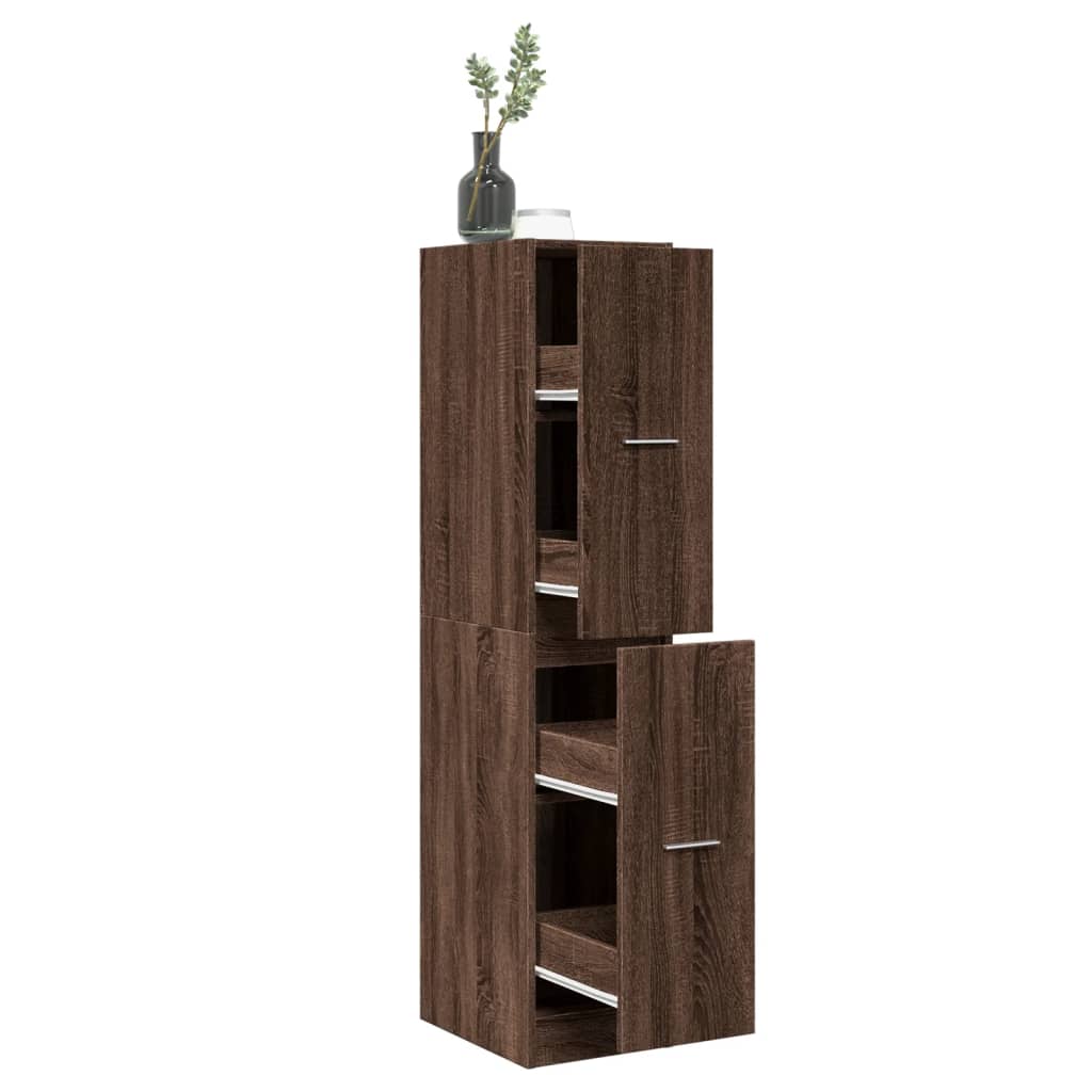 Συρταριέρα Γενικής Χρήσης Καφέ Δρυς 30x41x144,5 εκ. Επεξ. Ξύλο - Pakobazaar