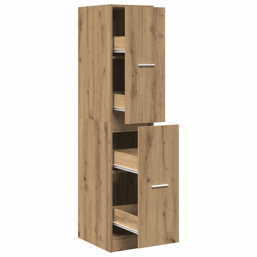 Ντουλάπι Φαρμακείου Χειροποίητο Δρυς 30x41x144,5 εκ. από Τεχνητό Ξύλο - Pakobazaar