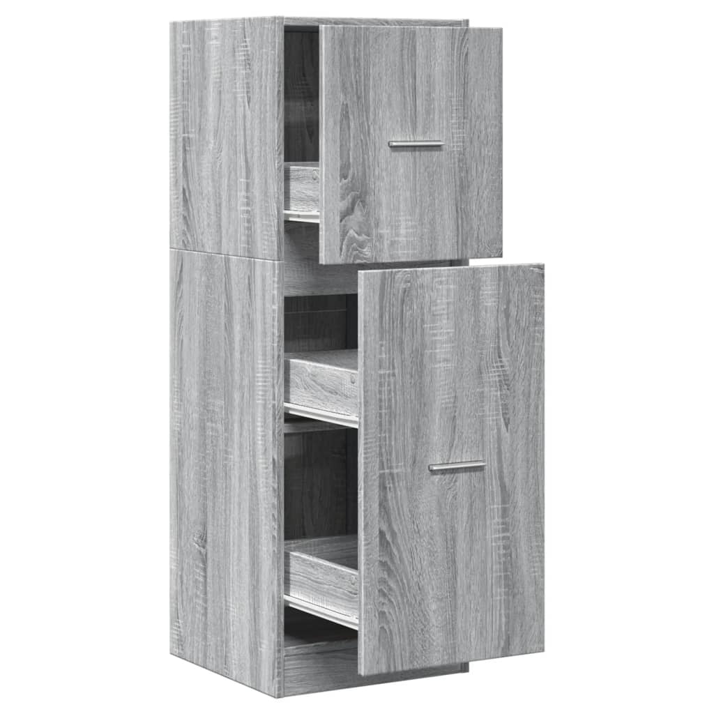 Συρταριέρα Γενικής Χρήσης Γκρι Sonoma 40x41x118 εκ. Επεξ. Ξύλο