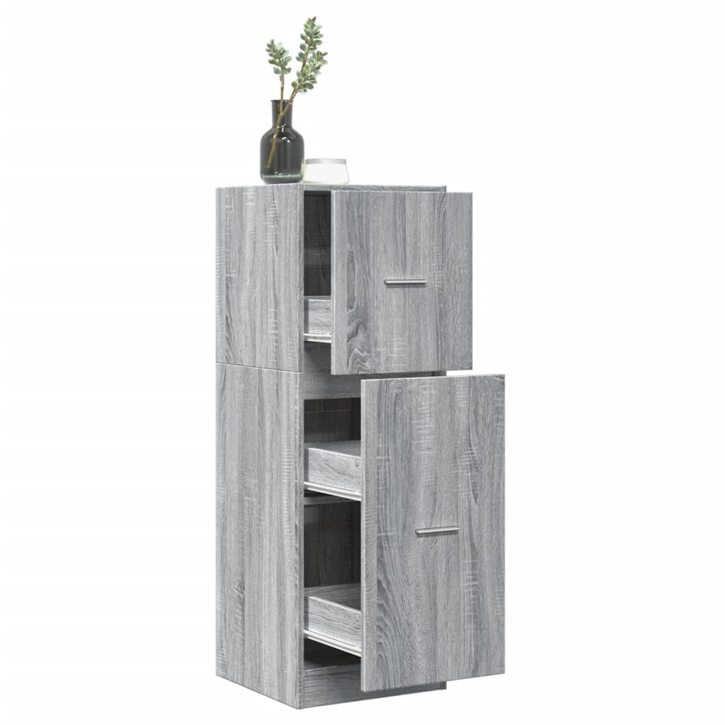 Συρταριέρα Γενικής Χρήσης Γκρι Sonoma 40x41x118 εκ. Επεξ. Ξύλο