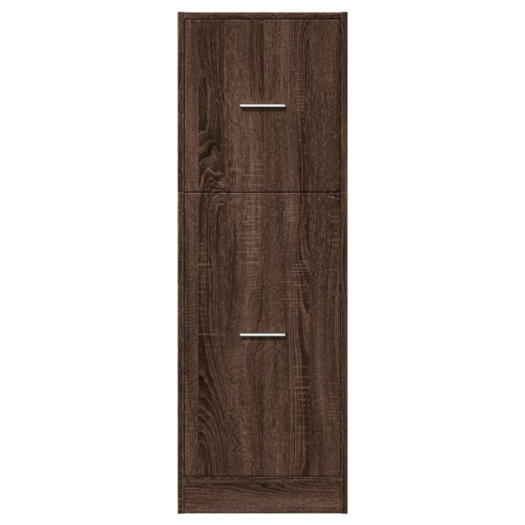 Συρταριέρα Γενικής Χρήσης Καφέ Δρυς 40x41x118 εκ. Επεξ. Ξύλο