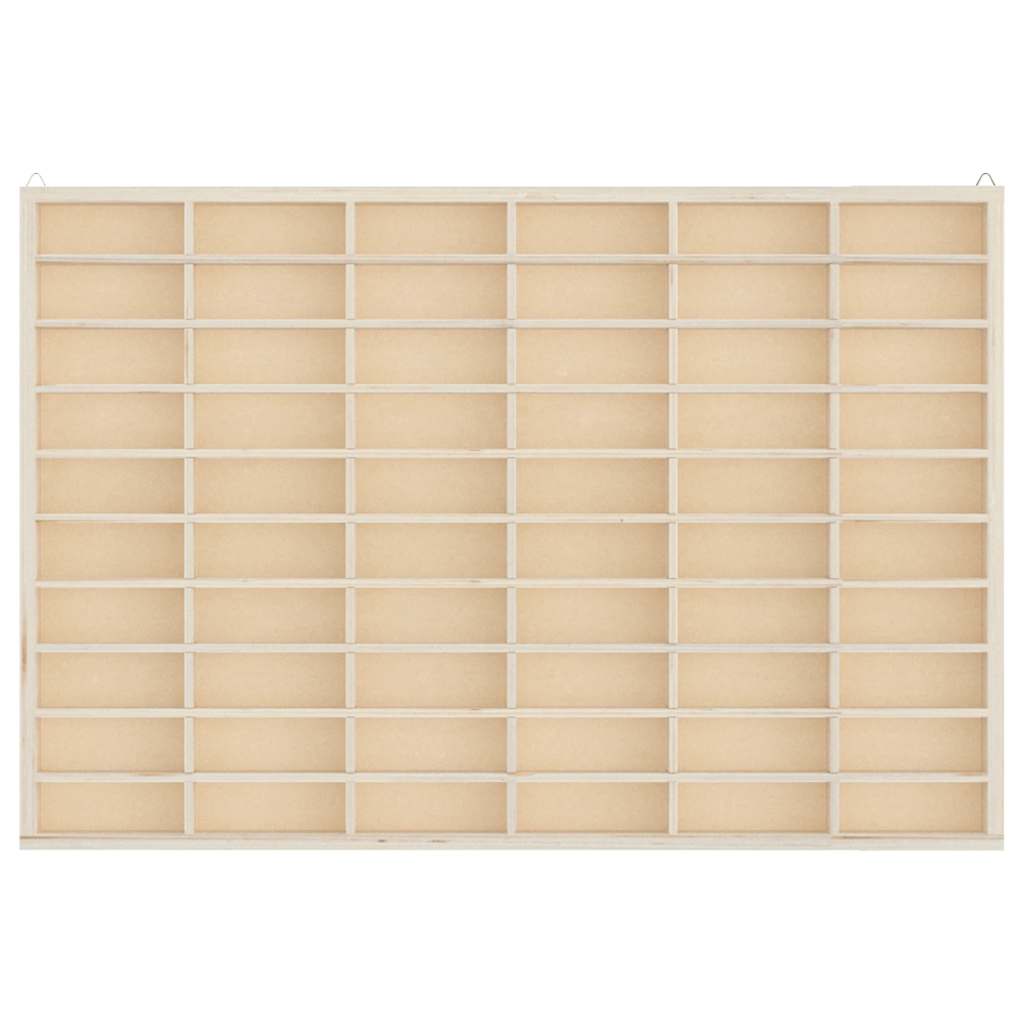 Ξύλινη Βιτρίνα Συλλεκτών με 60 Θέσεις 60x4,5x40,5 εκ.