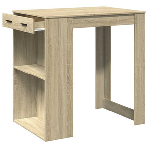 Τραπέζι Μπαρ Sonoma Δρυς 102x70x103,5 εκ. Επεξεργ. Ξύλο