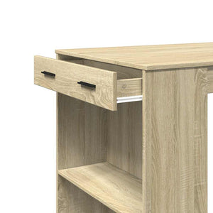 Τραπέζι Μπαρ Sonoma Δρυς 102x70x103,5 εκ. Επεξεργ. Ξύλο