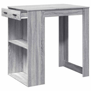 Τραπέζι Μπαρ Γκρι Sonoma 102x70x103,5 εκ. Επεξεργ. Ξύλο